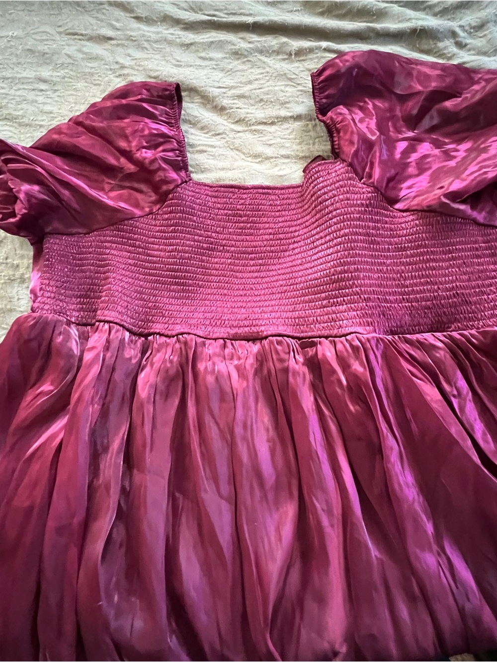 One Loved Babe Ren Faire Fairy Medieval Coquette Puff Sleeved Dress Size 4XL - Picture 7 of 10